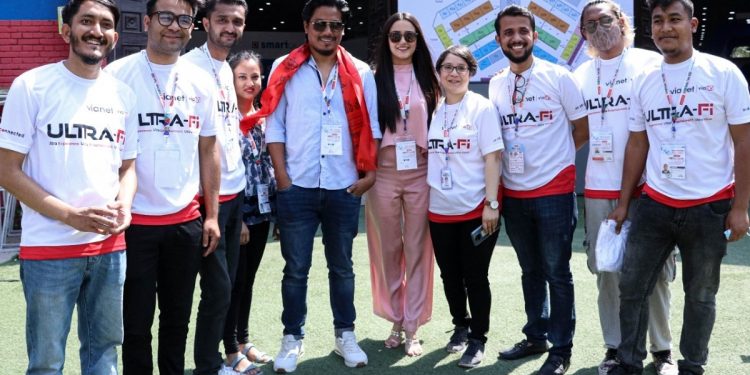 क्यान इन्फो टेक-२०२२ को भायानेट स्टलमा सेलिब्रेटी र प्रविधि उत्साहीहरूको भ्रमण