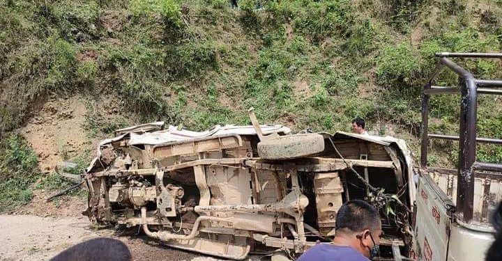 स्याङ्जामा मतदाता बोकेको जीप दुर्घटना हुँदा १४ जनाको मृत्यु