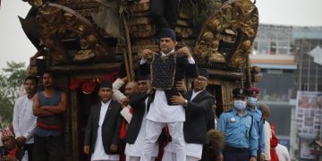 राष्ट्रपतिको उपस्थितिमा रातो मच्छिन्द्रनाथको भोटो देखाइयो