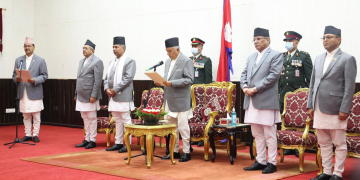 नेपाली कांग्रेसका नेता एनपी साउद  पराष्ट्रमन्त्री नियुक्त