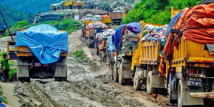 काठमाडौंको फोहोर बिसर्जनमा रोक