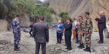 बाढीले प्रभावित कागबेनीको बस्ती पुनर्निर्माण सरकारकाे प्राथमिकतामा : गृहमन्त्री श्रेष्ठ