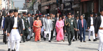 इन्द्रजात्रा हेर्न राष्ट्रपतिसहित ‘भीआईपी’ हिँडेरै वसन्तपुर पुगे