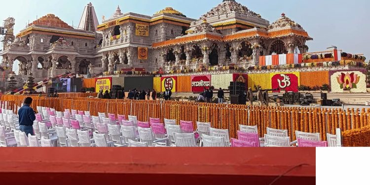 अयोध्यामा नवनिर्मित राममन्दिरको ‘प्राण प्रतिष्ठा’ आज हुँदै