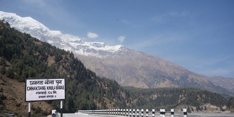 वेनी-जोमसोम-कोरला सडकमा पाँच पुल निर्माण