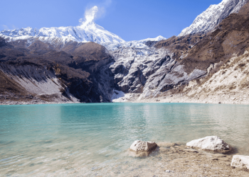 वीरेन्द्र तालमा हिमपहिरो खस्दा पानी ‘ओभर फ्लो’ भएर तटीय क्षेत्रमा बाढी