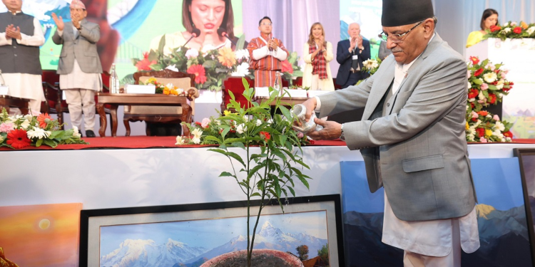 हिमाल, मानव र जलवायु परिवर्तनः विशेषज्ञहरूको अन्तर्राष्ट्रिय संवादकाे प्रधानमन्त्रीद्वारा उद्घाटन