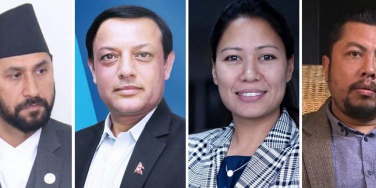 रास्वपाका मन्त्रीहरुले राजीनामा दिँदै